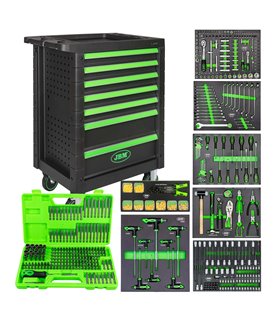 53904 CARRO DE HERRAMIENTAS DE 7 CAJONES EQUIPADO CON MÁS DE 493 PIEZAS