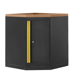 ARMARIO ESQUINERO CON TABLERO DE MDF - DORADO