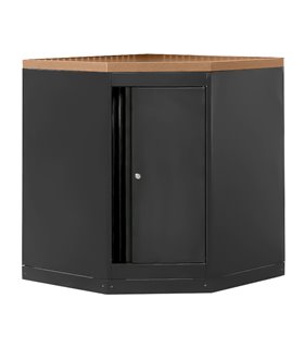 ARMARIO ESQUINERO CON TABLERO DE MDF - NEGRO