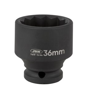 VASO DE IMPACTO CORTO DE 12 CANTOS - 1/2" 36MM