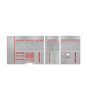 SET DE TIRADORES PARA SERIE565 - ROJO