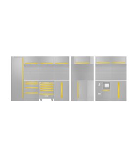 SET DE TIRADORES PARA SERIE565 - AMARILLO