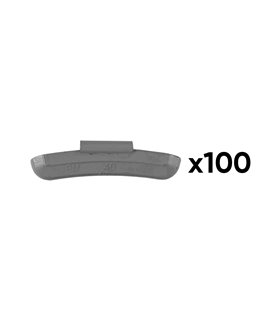 CAJA DE 100 CONTRAPESAS ZINC GRAPA 40GR. ESPECIAL LLANTA UNIVERSAL