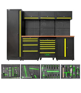 CONJUNTO DE MUEBLES MODULARES (18 PCS) - AMARILLO