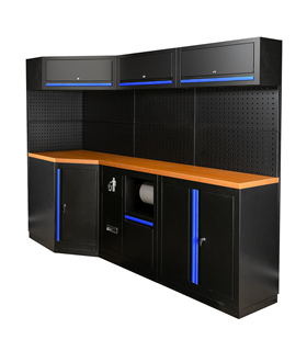 CONJUNTO DE MUEBLES MODULARES (22PCS) - AZUL