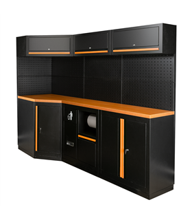 CONJUNTO DE MUEBLES MODULARES (22PCS) - NARANJA