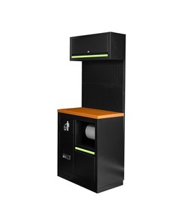 CONJUNTO DE MUEBLES MODULARES (7PCS) - EXTENSIÓN CON ARMARIO CON PORTABOBINA (REF.16493)