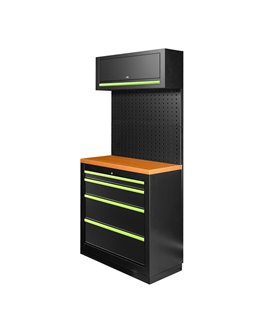 CONJUNTO DE MUEBLES MODULARES (7PCS) - EXTENSIÓN CON ARMARIO DE 4 CAJONES (REF.16627)
