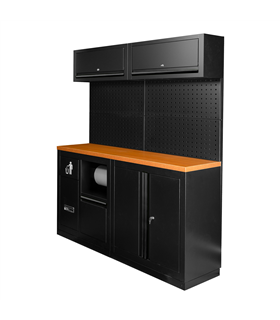 CONJUNTO DE MUEBLES MODULARES (12PCS) - NEGRO