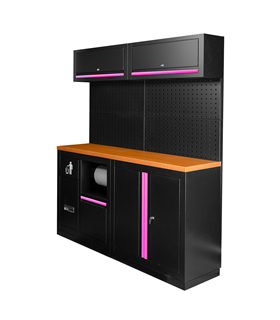 CONJUNTO DE MUEBLES MODULARES (12PCS) - ROSA