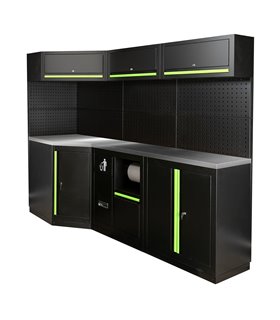 CONJUNTO DE MUEBLES MODULARES (22PCS) - EXTENSIÓN ANGULAR