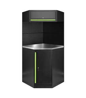 CONJUNTO DE MUEBLES MODULARES (11PCS) - EXTENSIÓN CON ARMARIO ESQUINERO (REF.16492)
