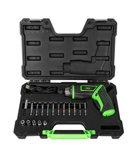 SET DE ATORNILLADOR A BATERÍA Y PUNTAS