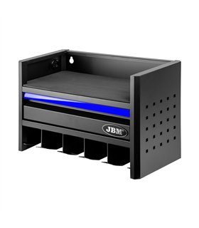 ESTANTE PARA  ALMACENAMIENTO DE HERRAMIENTAS ELÉCTRICAS DE 3 NIVELES - AZUL