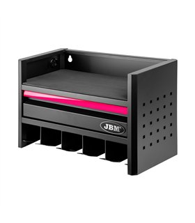 ESTANTE PARA ALMACENAMIENTO DE HERRAMIENTAS ELÉCTRICAS DE 3 NIVELES - ROSA