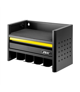 ESTANTE PARA  ALMACENAMIENTO DE HERRAMIENTAS ELÉCTRICAS DE 3 NIVELES - AMARILLO