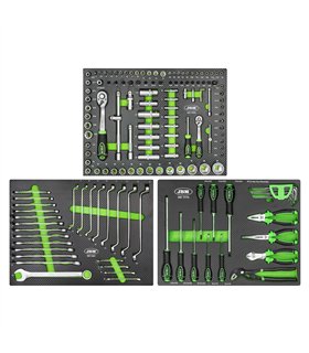 SET DE 3 MÓDULOS EVA CARBONO PARA CARRO DE HERRAMIENTAS