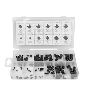 ESTUCHE DE TORNILLOS PRISIONEROS CON CABEZA HEXAGONAL SAE 160PCS