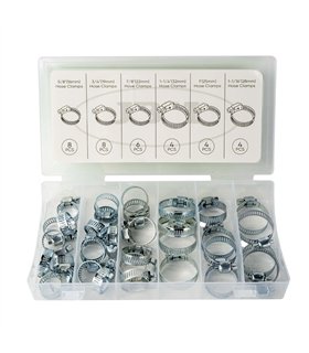 ESTUCHE DE ABRAZADERAS DE TUBO 34PCS