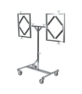 SOPORTE DOBLE AJUSTABLE PARA PINTAR LLANTAS