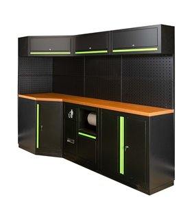 CONJUNTO DE MUEBLES MODULARES (22PCS) - EXTENSIÓN ANGULAR