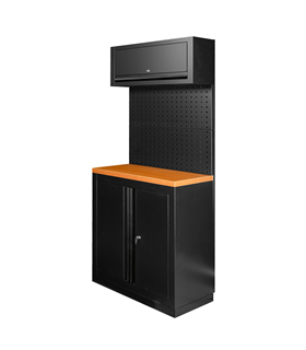 CONJUNTO DE MUEBLES MODULARES (7PCS) - NEGRO