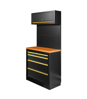 CONJUNTO DE MUEBLES MODULARES (7PCS) - DORADO