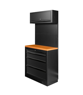 CONJUNTO DE MUEBLES MODULARES (7PCS) - NEGRO