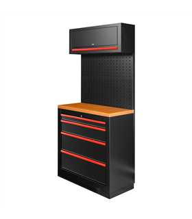 CONJUNTO DE MUEBLES MODULARES (7PCS) - ROJO