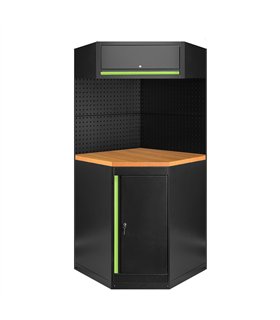 CONJUNTO DE MUEBLES MODULARES (11PCS) - EXTENSIÓN CON ARMARIO ESQUINERO (REF.16492)