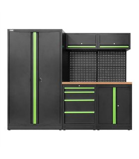 CONJUNTO DE MUEBLES MODULARES (13PCS) - SET CON ARMARIO DE DOS PUERTAS (REF.18105)