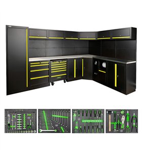 CONJUNTO DE MUEBLES MODULARES (43PCS) - AMARILLO