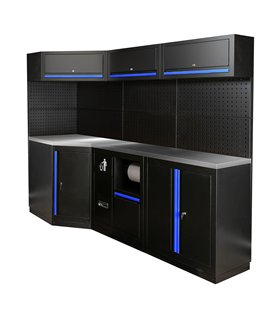 CONJUNTO DE MUEBLES MODULARES (22PCS) - AZUL