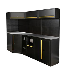 CONJUNTO DE MUEBLES MODULARES (22PCS) - DORADO