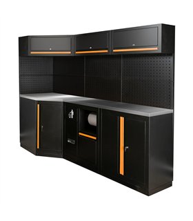 CONJUNTO DE MUEBLES MODULARES (22PCS) - NARANJA