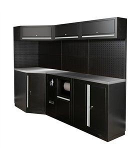 CONJUNTO DE MUEBLES MODULARES (22PCS) - PLATA