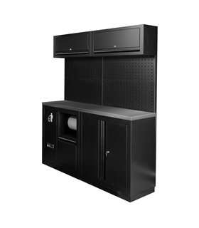 CONJUNTO DE MUEBLES MODULARES (12PCS) - NEGRO