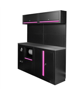 CONJUNTO DE MUEBLES MODULARES (12PCS) - ROSA