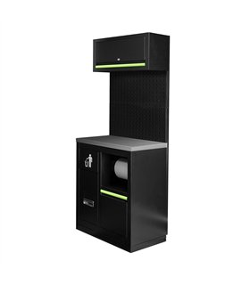 CONJUNTO DE MUEBLES MODULARES (7PCS) - EXTENSIÓN CON ARMARIO CON PORTABOBINA (REF.16493)