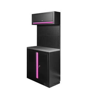 CONJUNTO DE MUEBLES MODULARES (7PCS) - ROSA