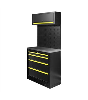 CONJUNTO DE MUEBLES MODULARES (7PCS) - AMARILLO