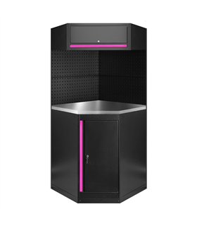 CONJUNTO DE MUEBLES MODULARES (11PCS) - ROSA