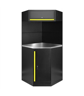 CONJUNTO DE MUEBLES MODULARES (11PCS) - AMARILLO