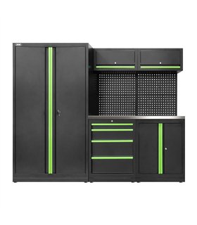 CONJUNTO DE MUEBLES MODULARES (13PCS) - SET CON ARMARIO DE DOS PUERTAS (REF.18105)