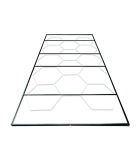 SET DE LUCES LED HEXAGONALES PARA TECHO CON KIT DE SOPORTE METÁLICO