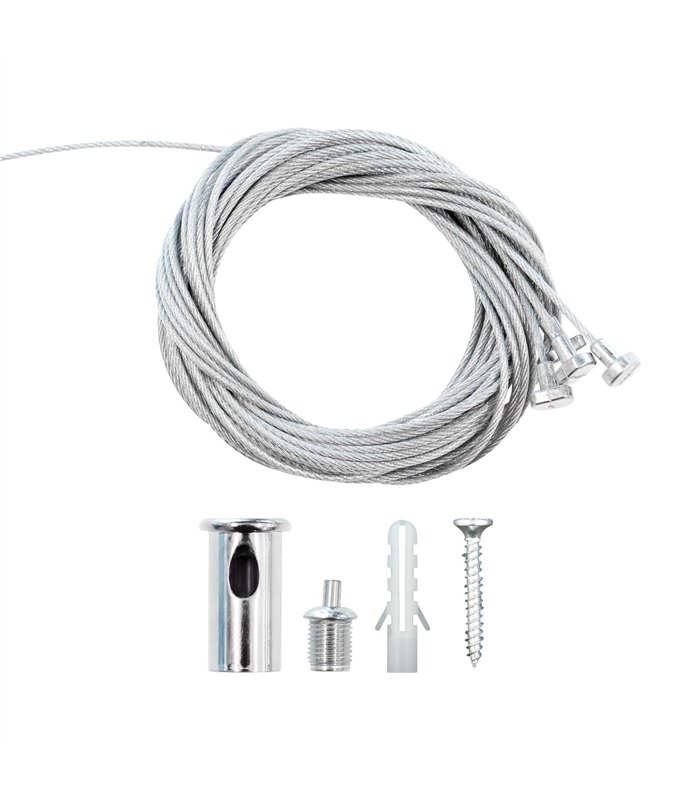 SET DE LUCES LED HEXAGONALES PARA TECHO CON KIT DE CABLE METÁLICO PARA COLGAR